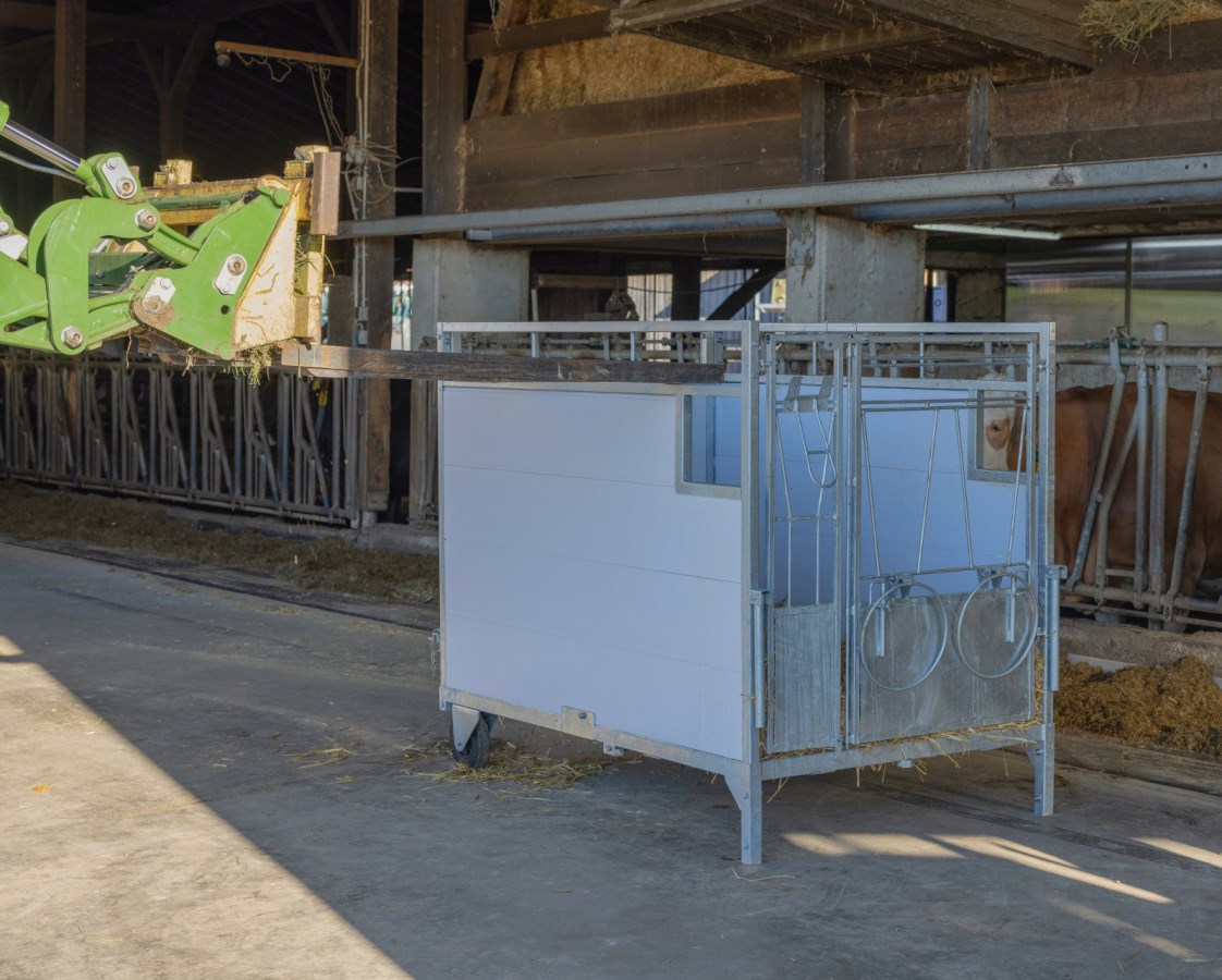 Kerbl Kälberbox Premium mit schwenkbarem Boden – Hochwertige Kälberaufzuchtbox