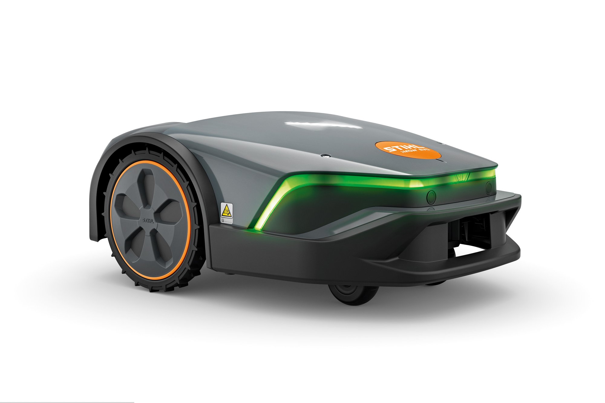 STIHL iMOW 5 EVO Mähroboter in Anthrazit mit LED-Lichtleiste für Rasen bis 1.500 m²