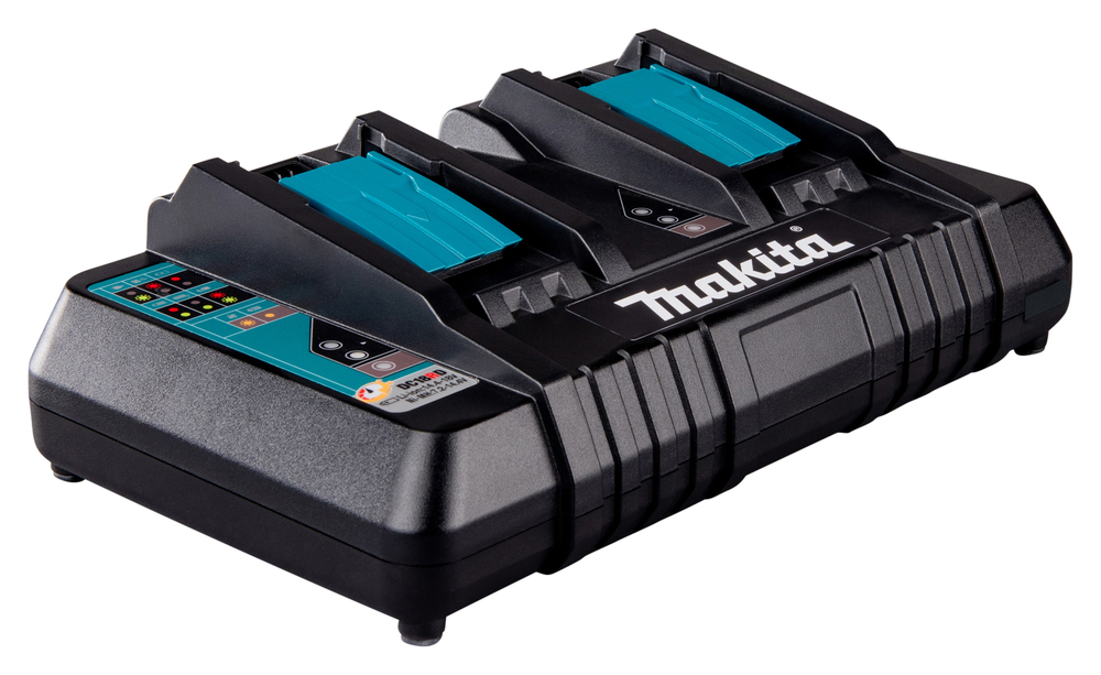 Makita 196933-6 Doppel-Schnellladegerät DC18RD – Effizientes Laden für 14, 4V und 18V LXT-Akkus