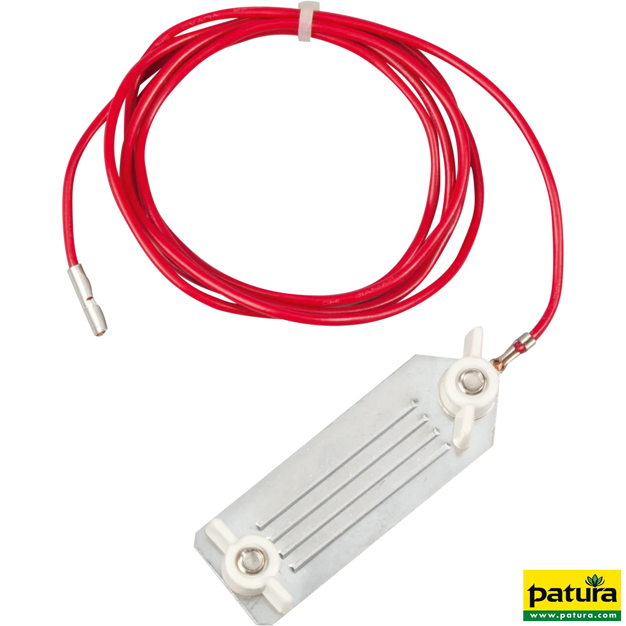 Patura Zaunanschlusskabel für Breitband 40 mm mit Edelstahl-Klemmplatte und 3-mm-Stift