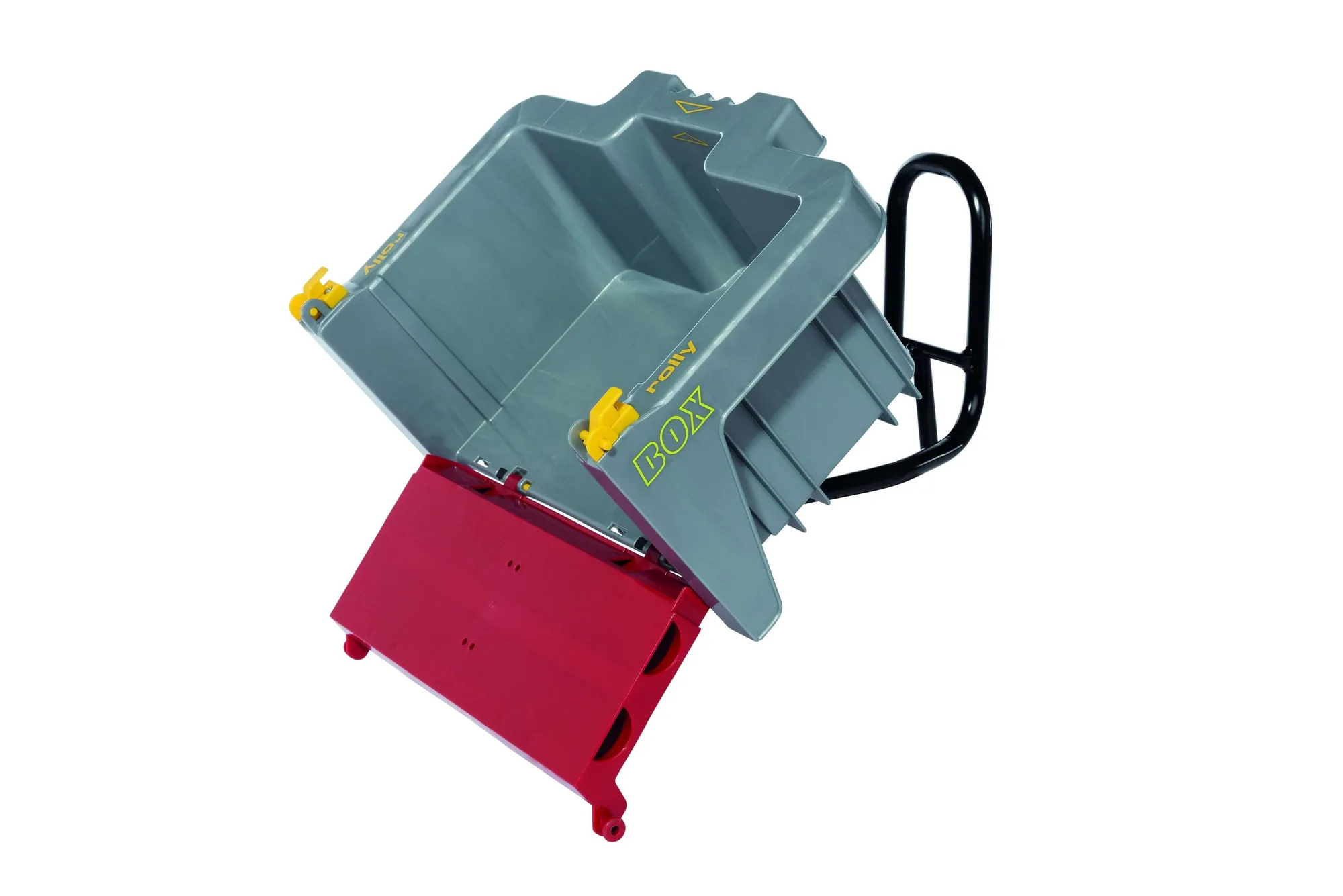 rollyBox 408948 Transportbox mit gekippter Mulde, Seitenansicht freigestellt