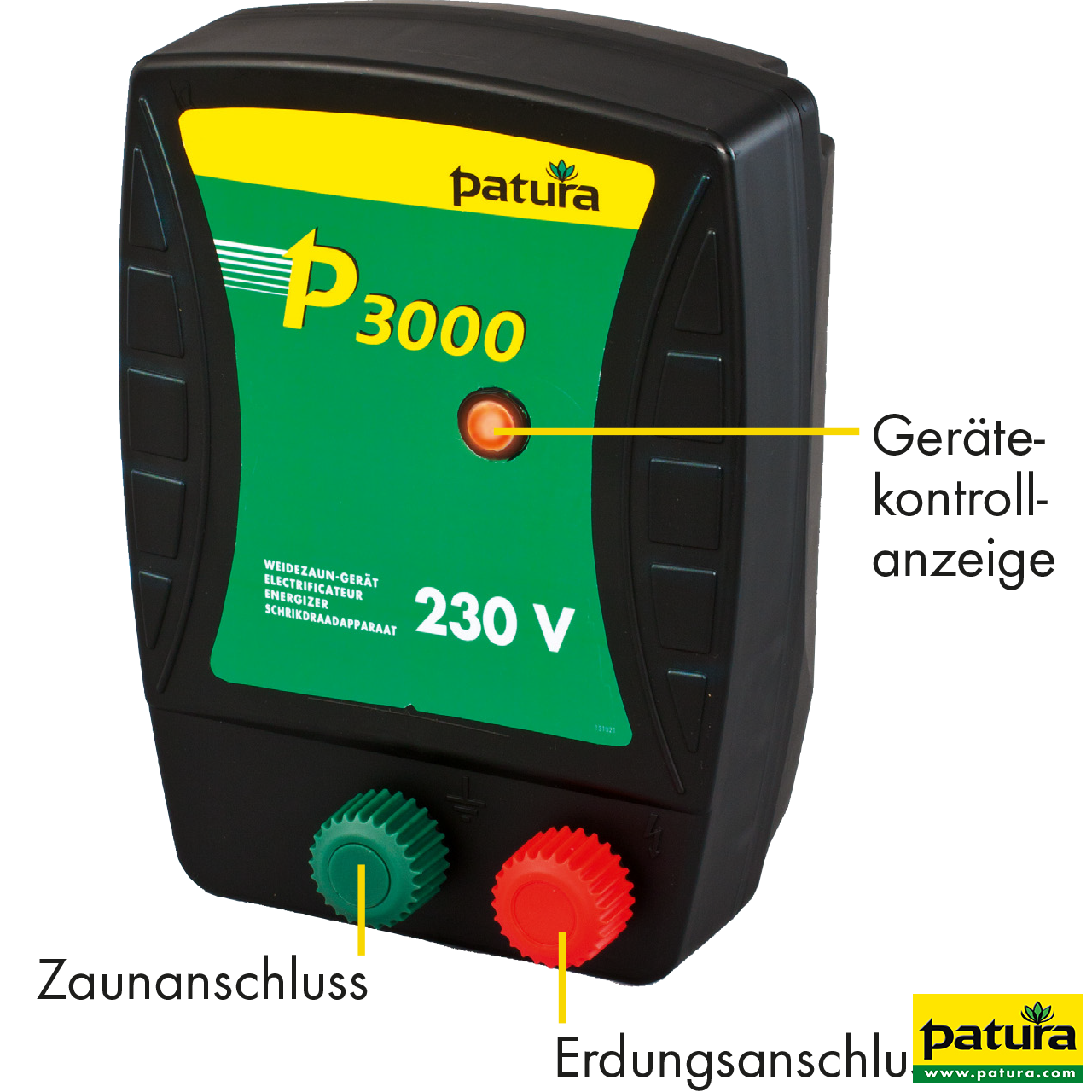 Patura P3000 Weidezaun-Gerät 230V für Rinder und Pferde.