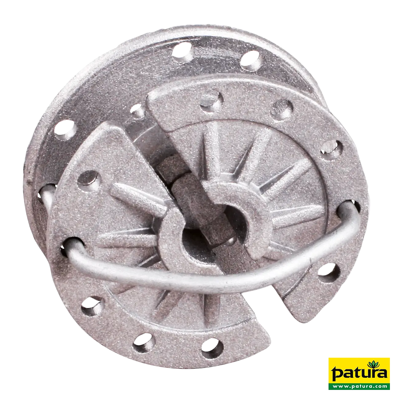 Patura rotierender Spanner aus Aluminium für Draht und Seil zum Nachspannen von Weidezäunen