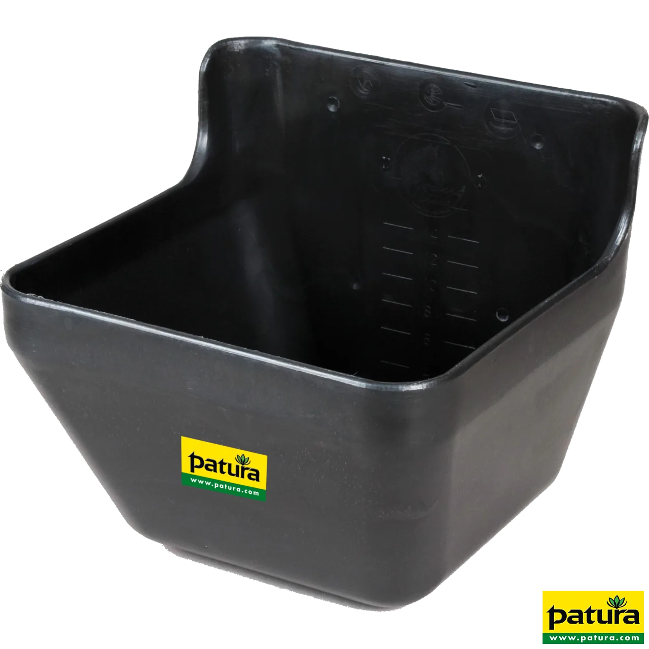 Patura Kunststoff-Trog Spezial 16 Liter in Schwarz zur Wandmontage