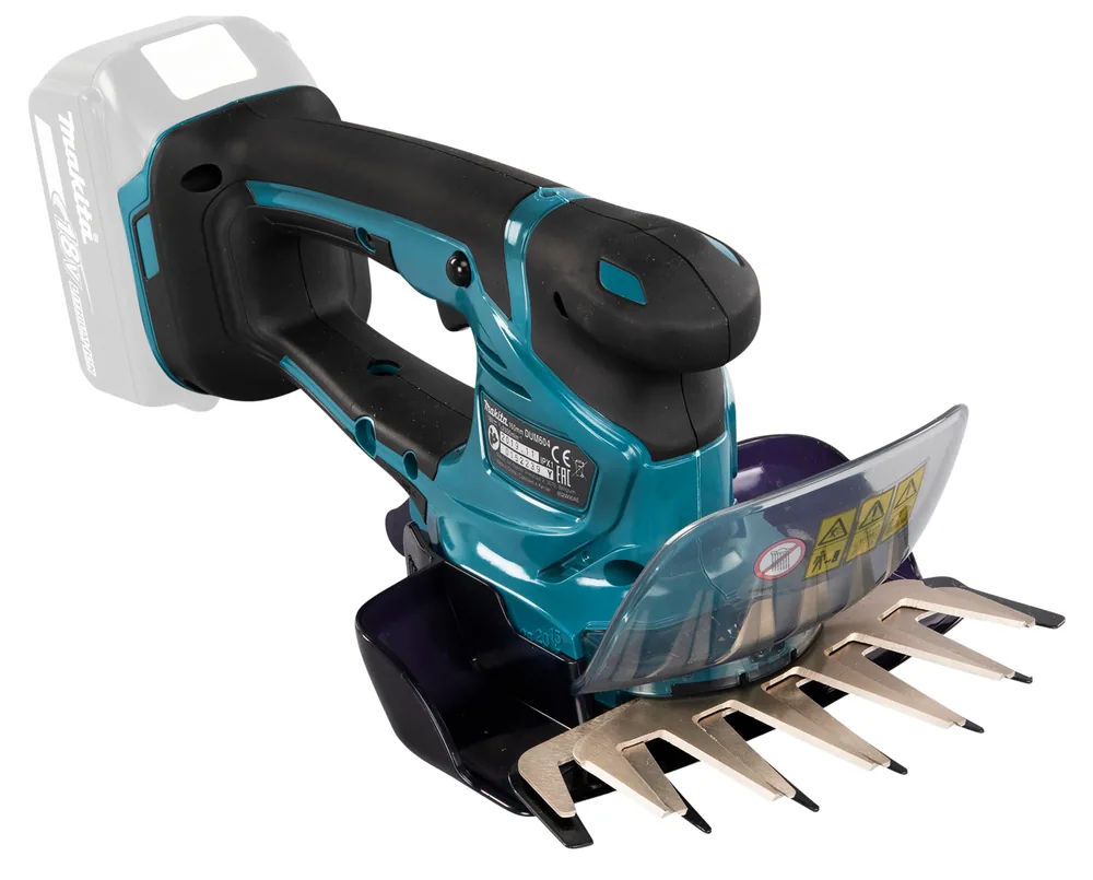 Makita DUM604ZX Grasschere mit Grasschermesser, weitere Schrägansicht