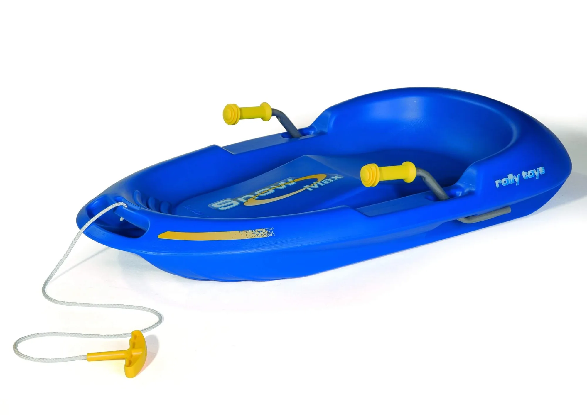 Rolly Toys rollySnow Max in Blau, Kinderbob mit Lenkung und Bremse ab 3 Jahren