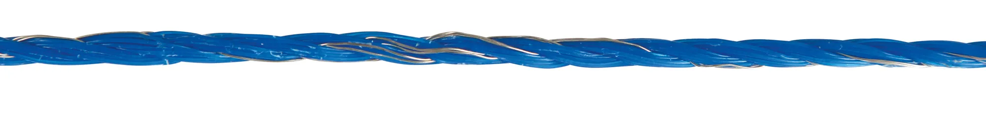 Kerbl Weidezaunlitze Premium WildHog blau, gedrehte Litze, Nahaufnahme
