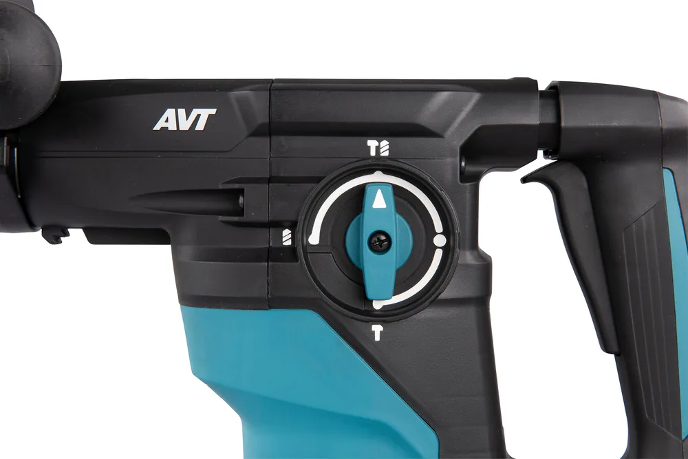 Funktionswahlschalter des Makita HR3012FCJ in der Detailaufnahme