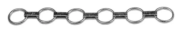 Kerbl Flachgliederhalsband für Jungvieh aus verzinkten flachen Gliedern mit Endringen