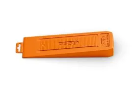 STIHL Fäll- und Schnittkeil aus orangem Polyamid-Kunststoff, 25 cm, Forstkeil für die Waldarbeit