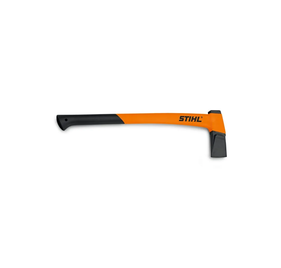 STIHL AX 20 PC Spaltaxt mit orangem Kunststoffstiel, 2 kg, für schweres Spaltholz