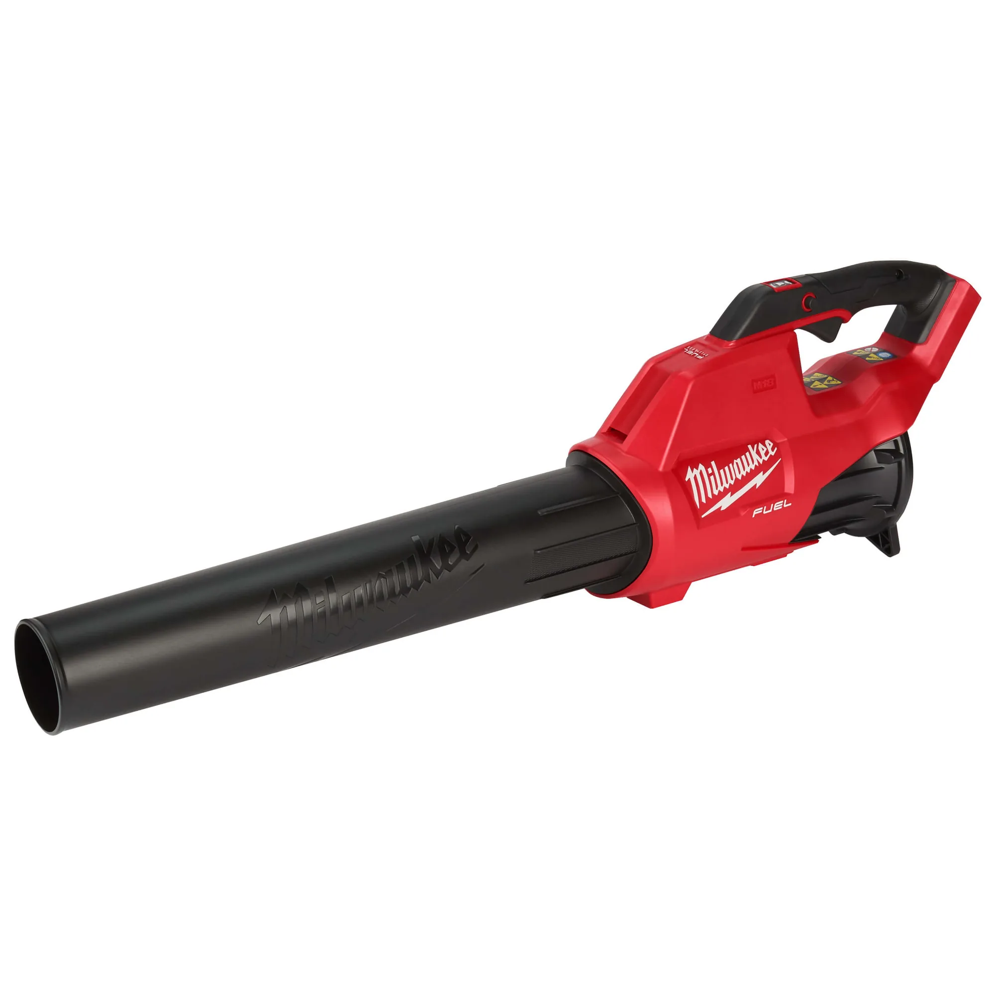 Milwaukee M18 FBL-0 Akku-Laubbläser in Rot-Schwarz, Seitenansicht