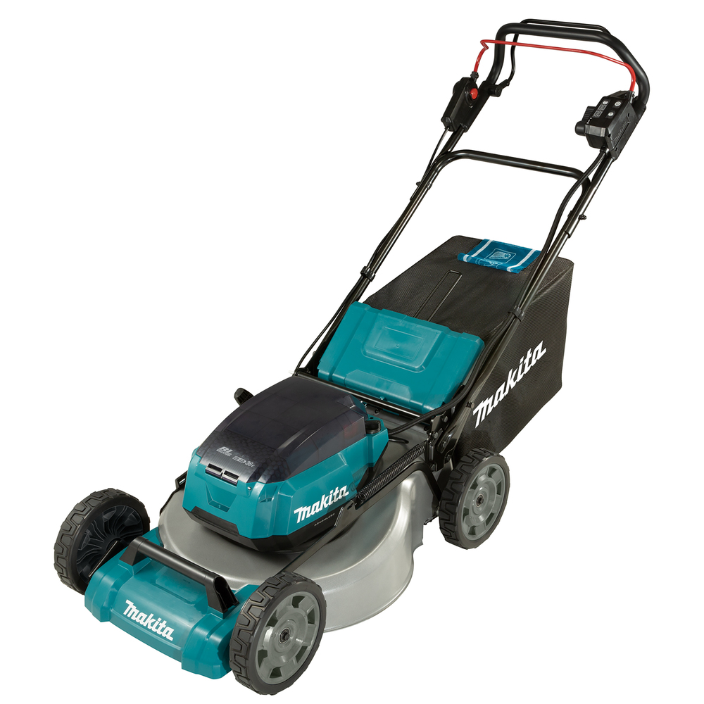 Makita DLM536PT2 Akku-Rasenmäher – 53 cm Selbstfahrender Mäher mit 2 x 18 V 5, 0 Ah Akkus Makita DLM536PT2 Akku-Rasenmäher – 53 cm Selbstfahrender Mäher mit 2 x 18 V 5, 0 Ah Akkus