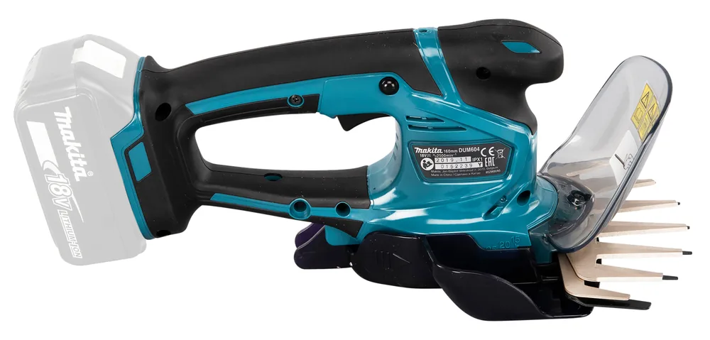 Makita DUM604ZX Grasschere mit Grasschermesser, Schrägansicht