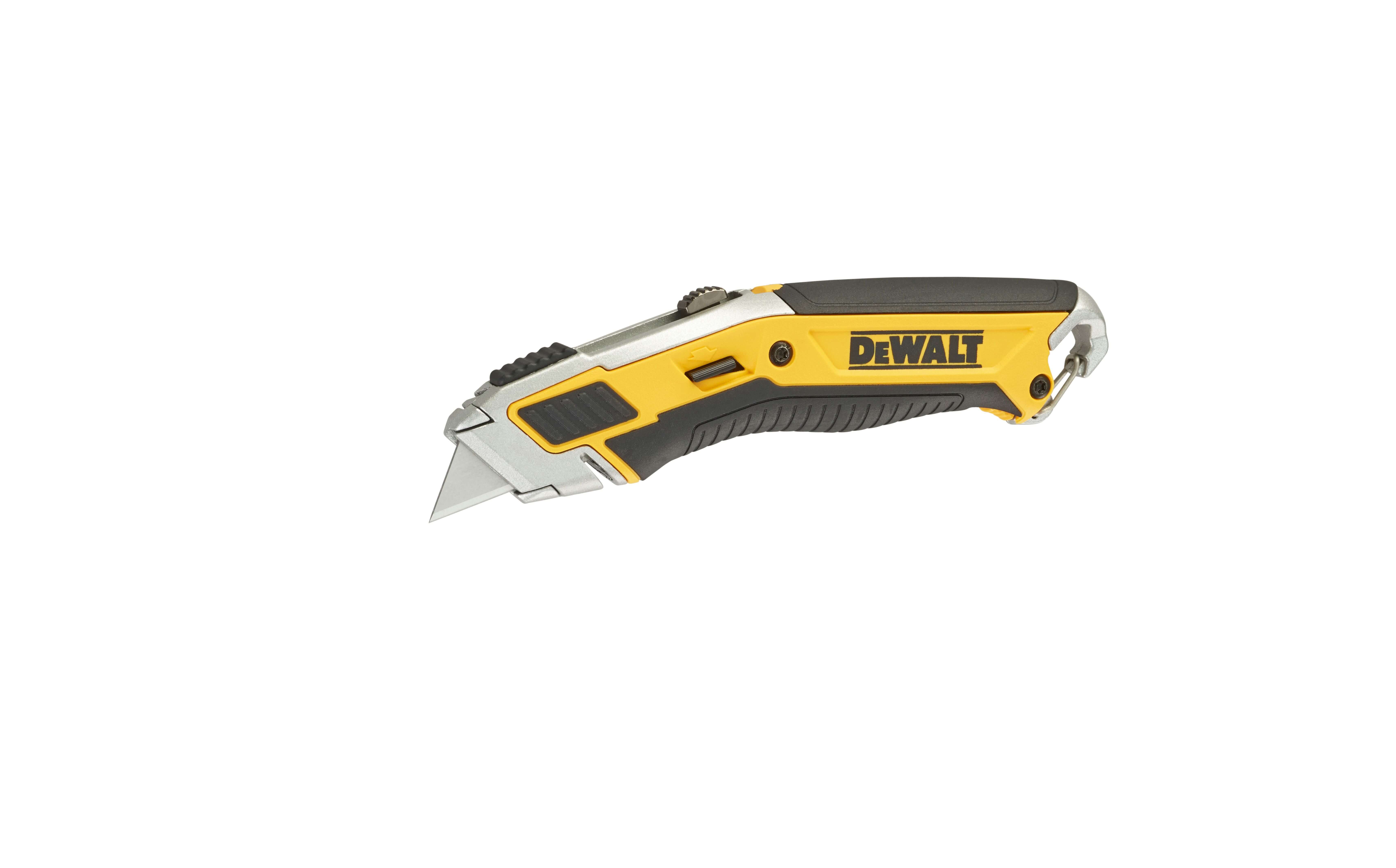 DeWalt DWHT0-10295 Premium-Retraktormesser – Robustes Universalmesser mit integriertem Klingenfach