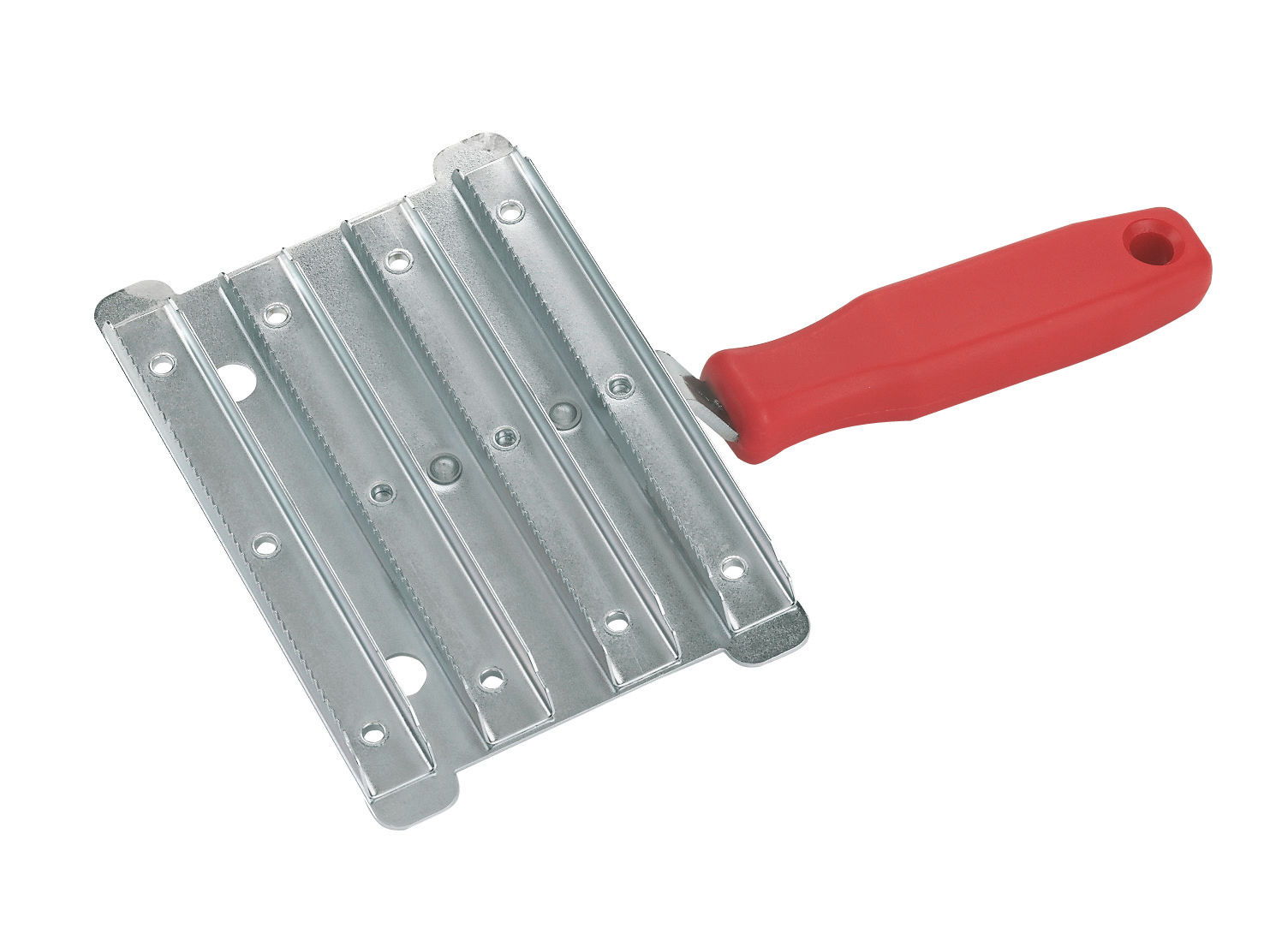 Kerbl Striegel für Rinder, Verzinkter, Grobgezahnter Striegel 10 x 14, 5 cm, Ideal für Landwirte und Tierhalter