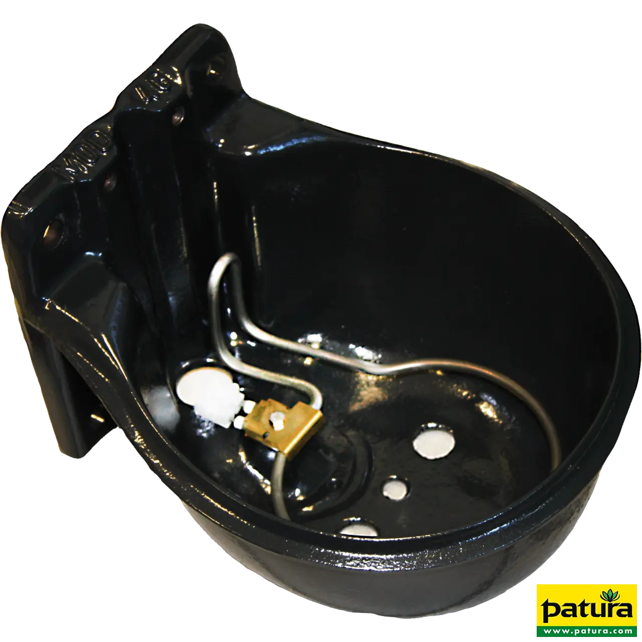 Patura heizbares Rohrventil-Becken Modell 46 mit 3/4 Zoll Messingventil