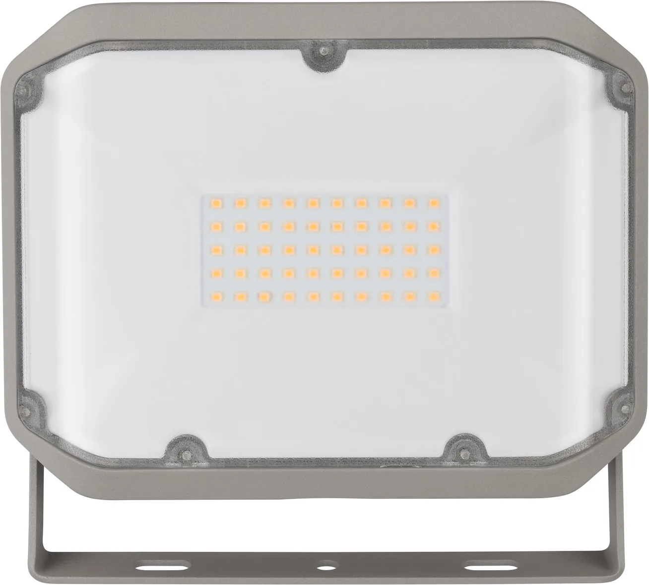 Brennenstuhl AL 3050 – Frontansicht des grauen LED-Strahlers