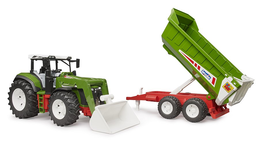 BRUDER ROADMAX Traktor mit Frontlader und Kippanhänger – Robustes Spielzeug für kleine Entdecker BRUDER ROADMAX Traktor mit Frontlader und Kippanhänger – Robustes Spielzeug für kleine Entdecker