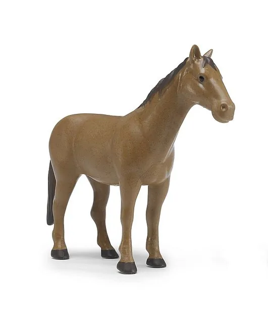 Bruder 02352 braunes Pferd mit dunkler Mähne, Spielfigur im Maßstab 1:16