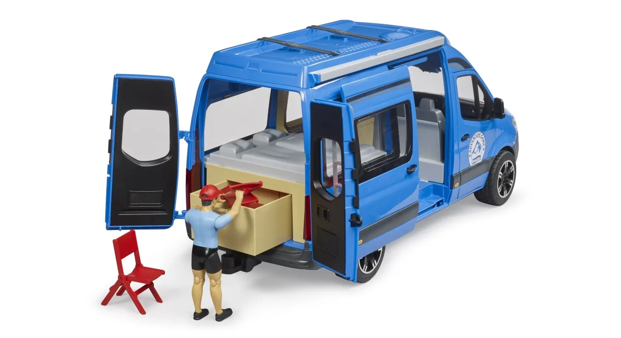 Bruder 02684 MB Sprinter Camper mit bworld Figur, Produktbild