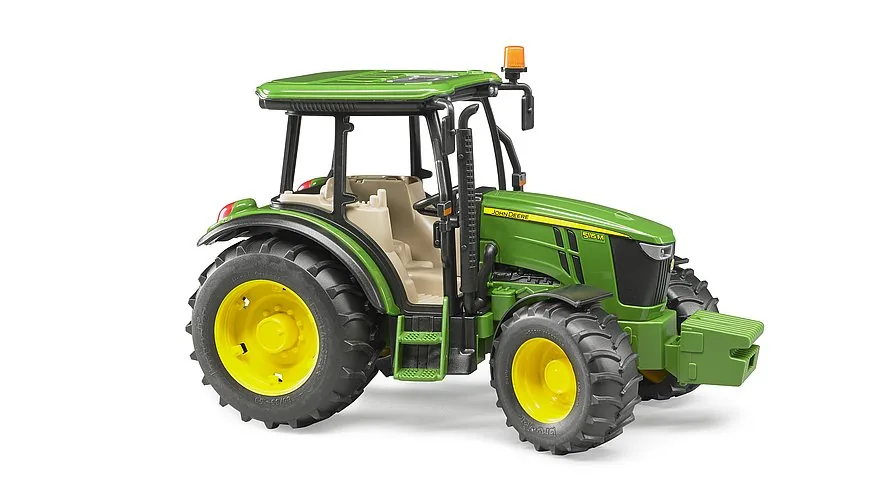 Bruder John Deere 5115M Traktor in Grün mit gelben Felgen, Spielzeug im Maßstab 1:16