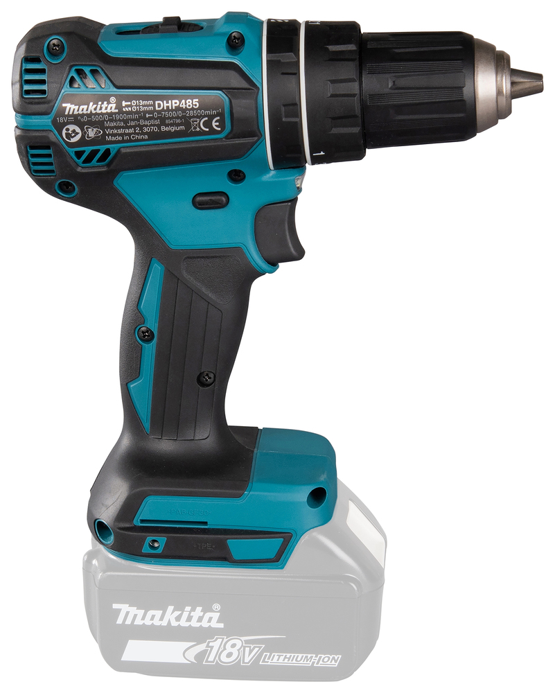 Makita DHP485Z Akku-Schlagbohrschrauber – 18V, bürstenloser Motor, kompakte Bauweise