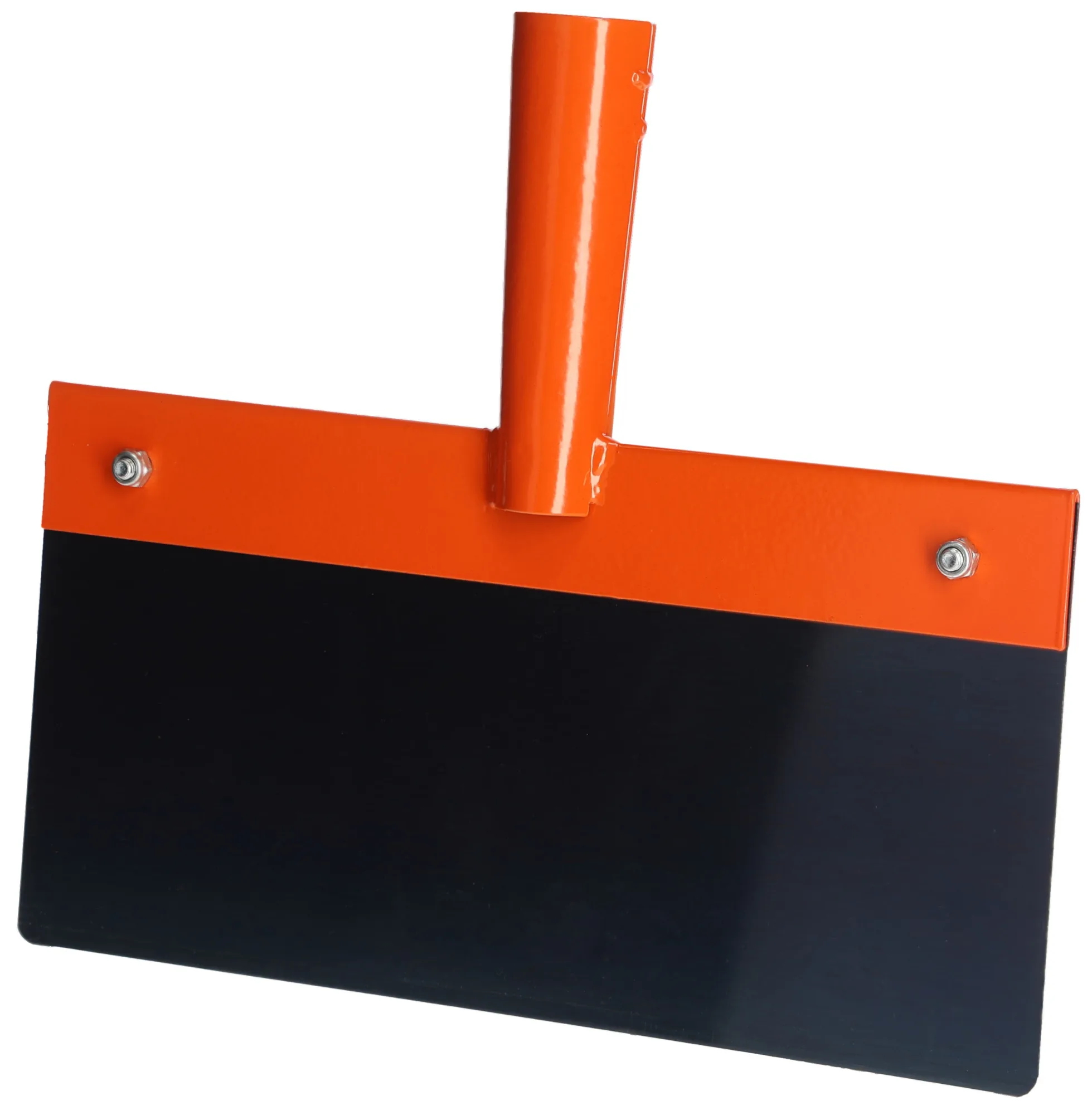 Kerbl Stoßscharre 30 cm in Orange-Schwarz aus Federstahl, ohne Stiel