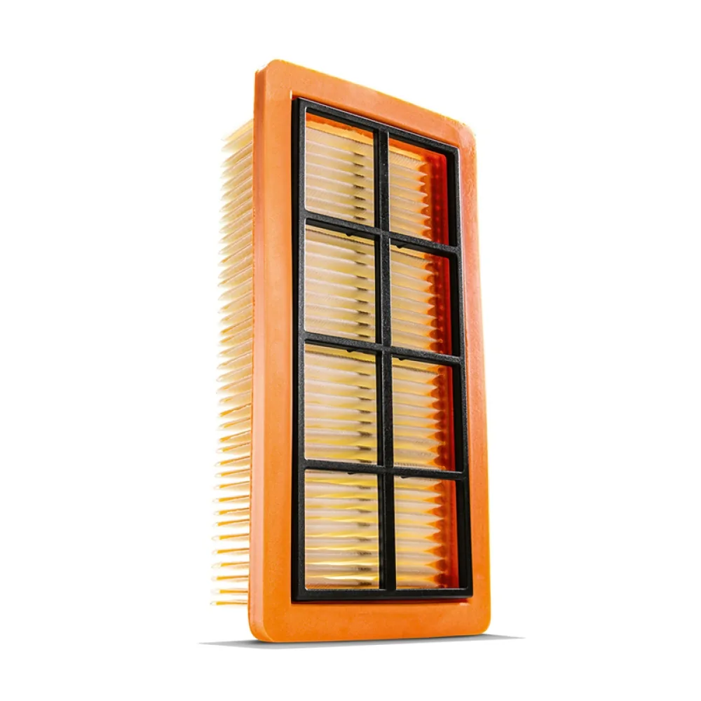 Kärcher Flachfaltenfilter KFI 7420 mit orangefarbenem Rahmen für Aschesauger