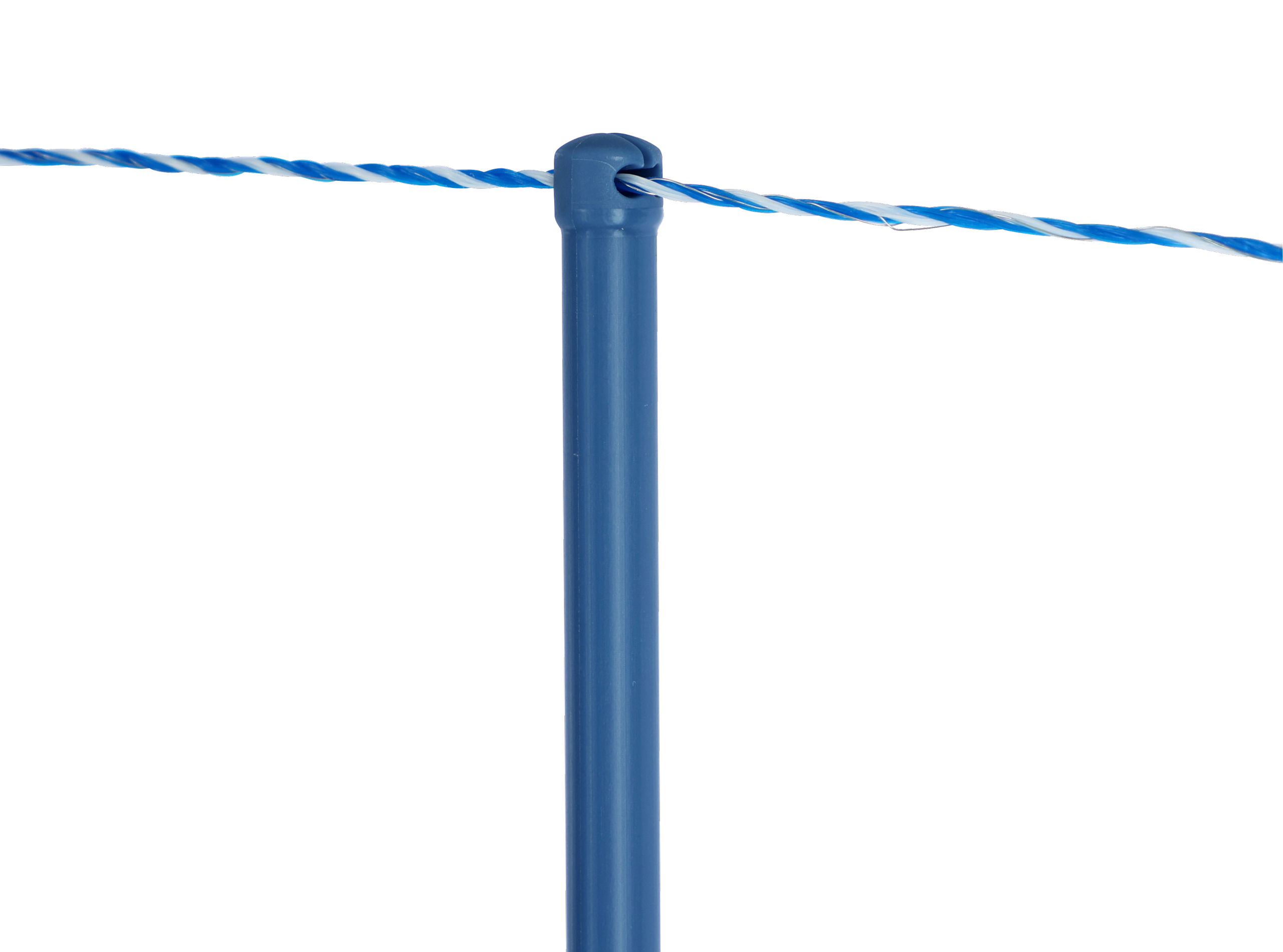 AKO TitanNet Premium Vario - Hochwertiges Wolfschutznetz 50m, +/- Schaltung, 108cm Höhe, Doppelspitze, weiß/blau AKO TitanNet Premium Vario - Hochwertiges Wolfschutznetz 50m, +/- Schaltung, 108cm Höhe, Doppelspitze, weiß/blau