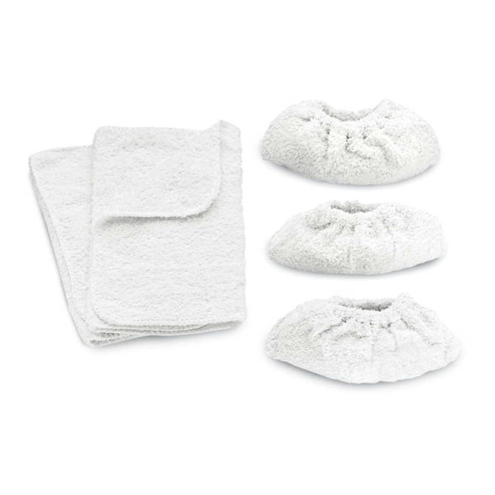 Original Kärcher Frottee-Tuchset 6.960-019.0 – 5-teiliges Baumwoll-Set für Boden- und Handdüse