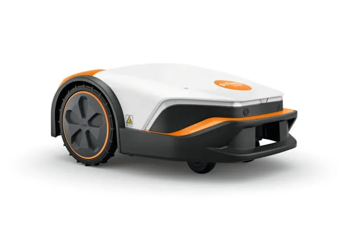 STIHL iMOW 6 Mähroboter in Weiß-Orange mit WiFi-App für Rasen bis 3.000 m²