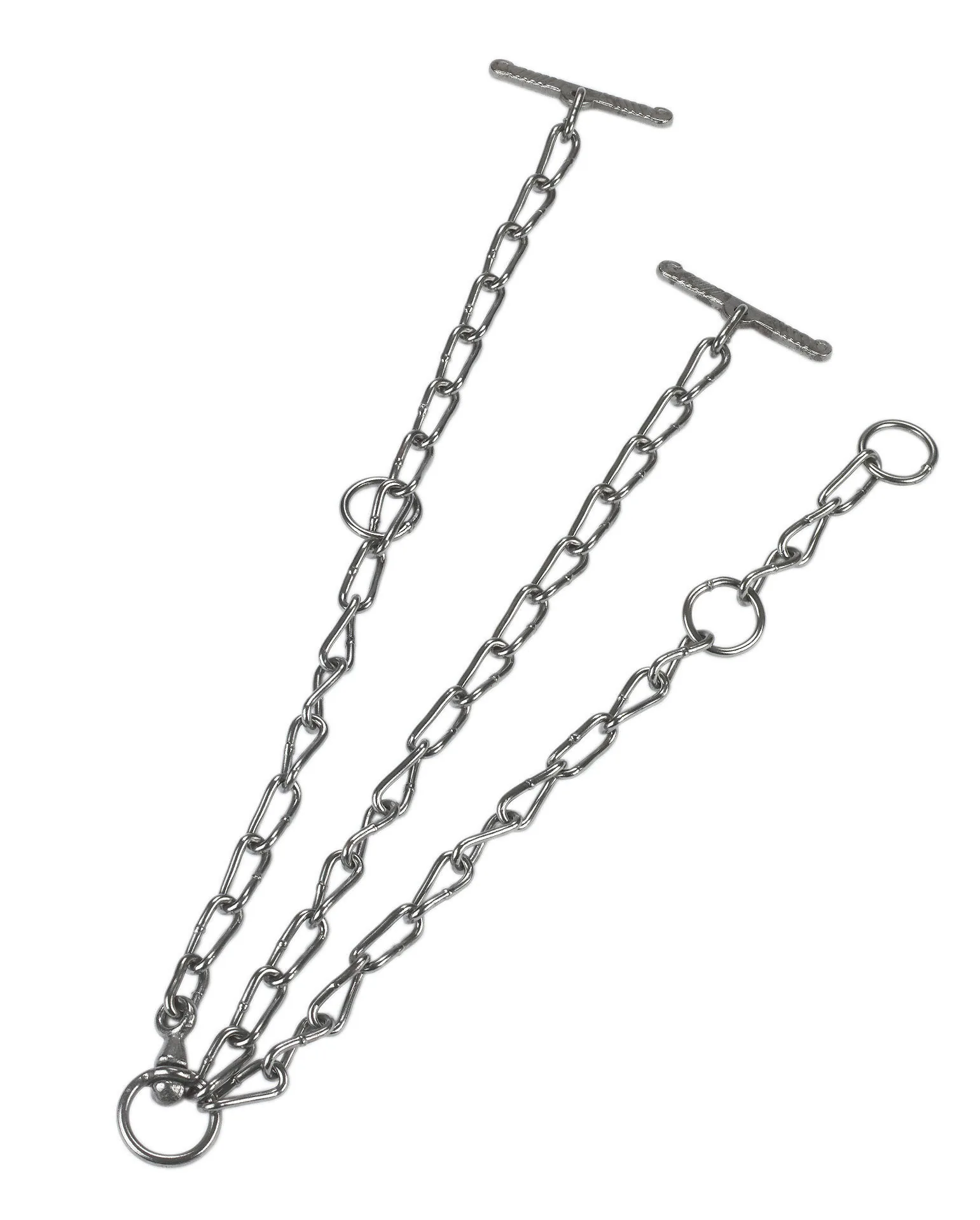 Kerbl Kälberkette 4 mm aus verzinktem Stahl mit T-Stücken und Ringen