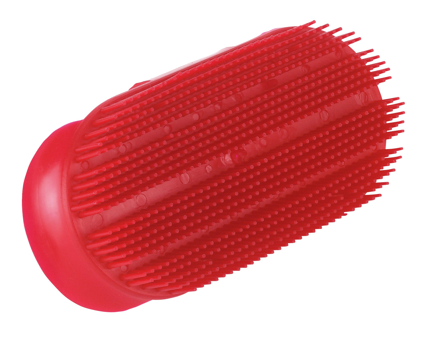 Kerbl Kunststoffnadelstriegel Rot 1881 - Praktisches Nadelstriegel für Fellpflege bei Rindern und Pferden.