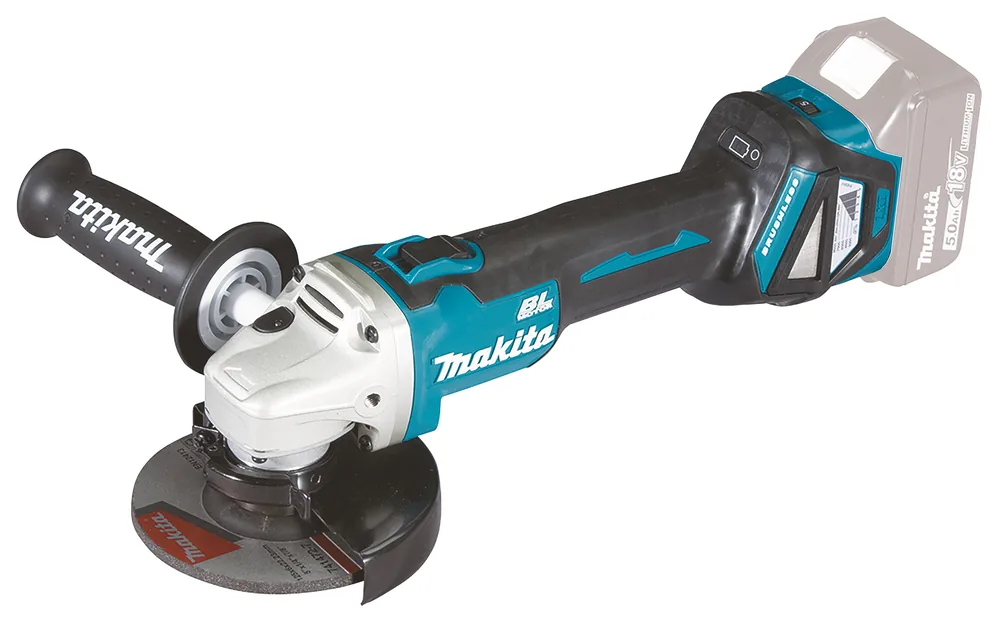 Makita Akku-Winkelschleifer DGA511Z in Türkis-Schwarz, bürstenlos