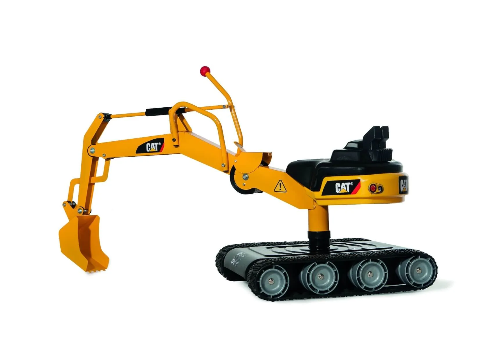 Rolly Toy rollyDigger XL CAT 513215 mit ausgefahrenem Schaufelarm und Raupenfahrwerk