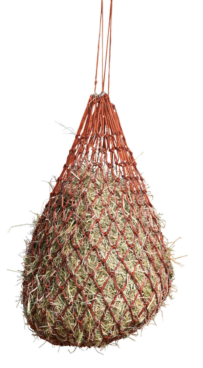 Kerbl Engmaschiges Heunetz Rot 321296 - Ideal für Landwirte und Tierhalter, verlängert Fresszeiten und verhindert Futterneid, Maschenweite 5 x 5 cm.