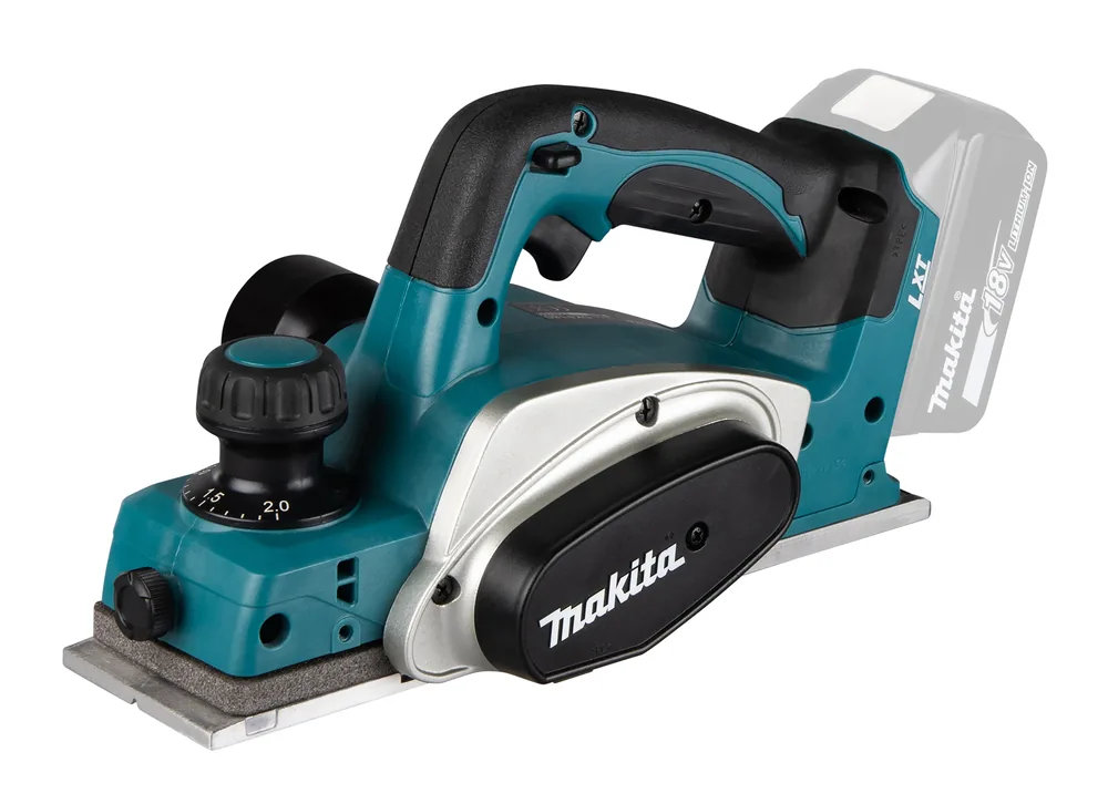 Makita Akku-Hobel DKP180Z in Türkis-Schwarz, 82 mm Hobelbreite