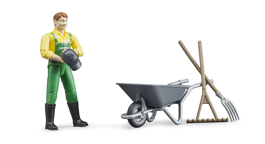 BRUDER Bauernhof-Figurenset mit Zubehör – Realistisches Spielzeug für Kinder ab 4 Jahren BRUDER Bauernhof-Figurenset mit Zubehör – Realistisches Spielzeug für Kinder ab 4 Jahren