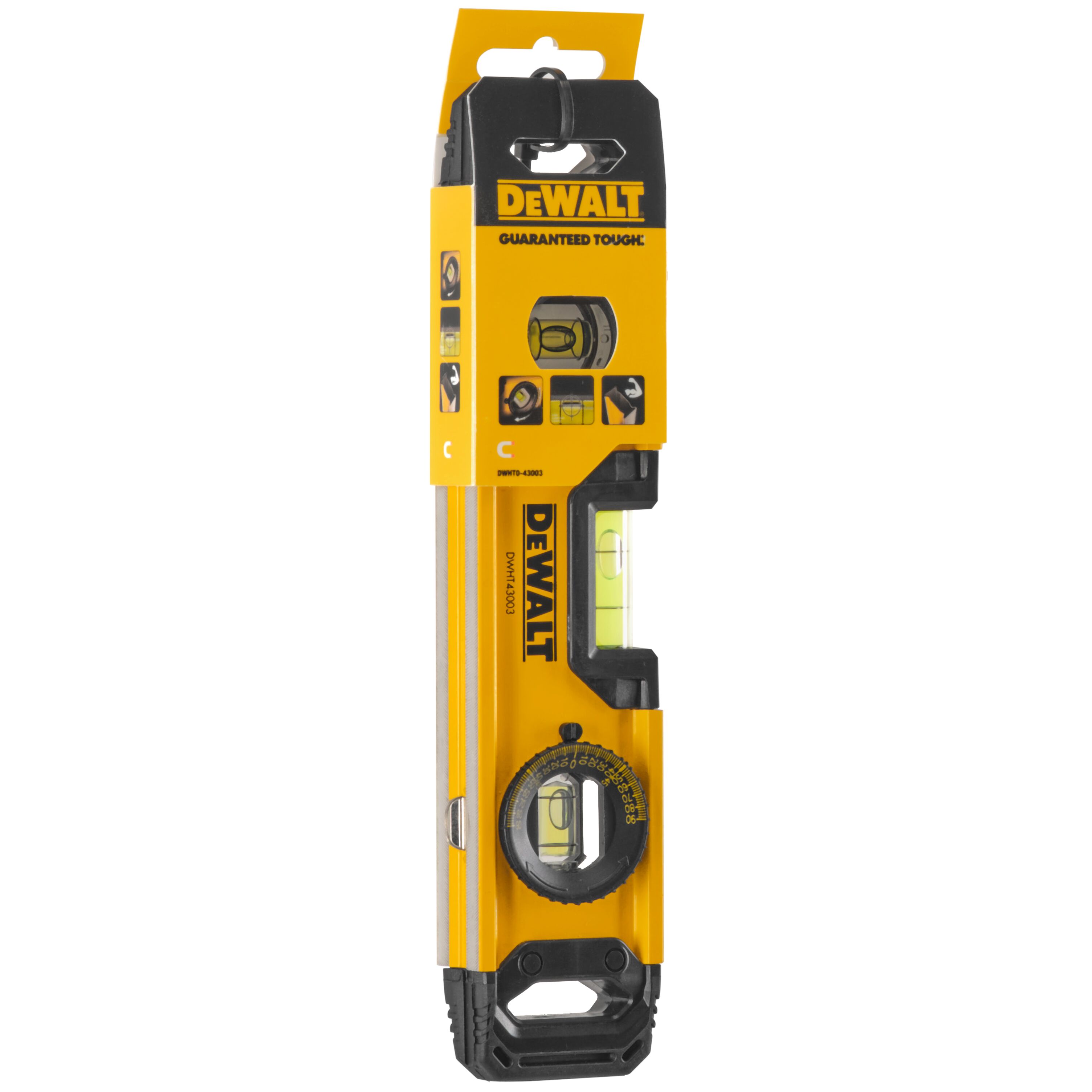 DeWalt DWHT0-43003 250 mm Torpedo-Wasserwaage – Präzision und Langlebigkeit für professionelle Anwendungen