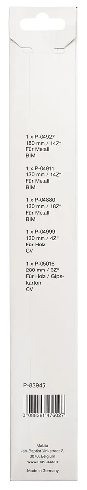Makita Reciprosägeblatt-Set – Sägeblätter im Set