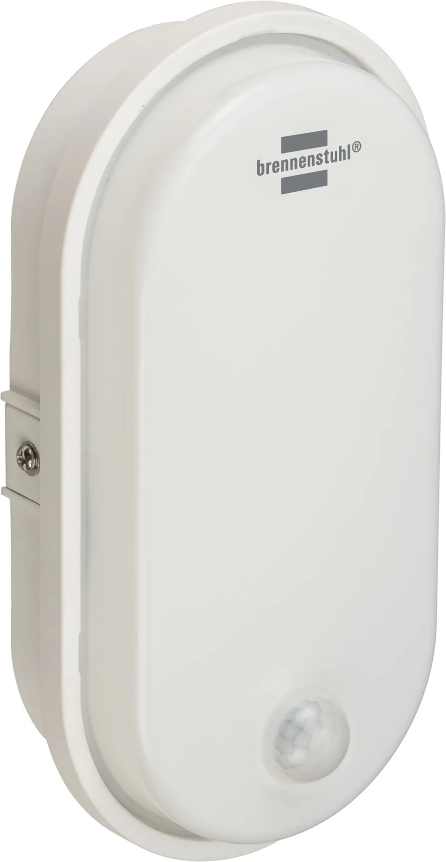 Brennenstuhl OL 1650 P ovale LED-Wandleuchte in Weiß mit Bewegungsmelder