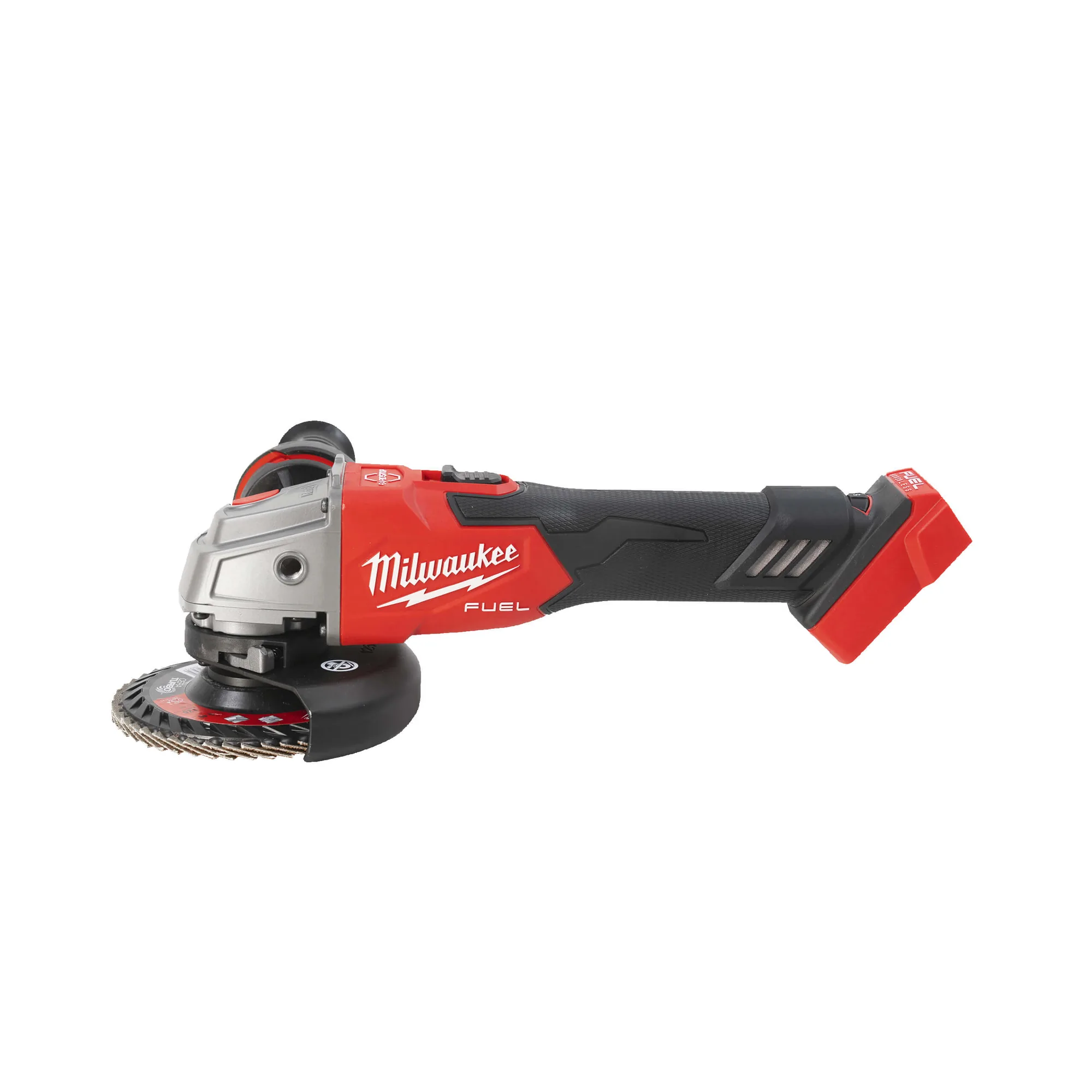 Milwaukee M18 FSAGV125 FUEL Akku-Winkelschleifer in Rot mit Schutzhaube