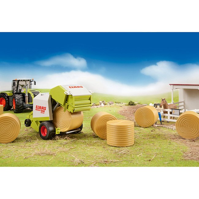 BRUDER 4er-Set runde Heuballen – Zubehör für CLAAS Rollant 250 Ballenpresse, Spielzeug ab 3 Jahren BRUDER 4er-Set runde Heuballen – Zubehör für CLAAS Rollant 250 Ballenpresse, Spielzeug ab 3 Jahren
