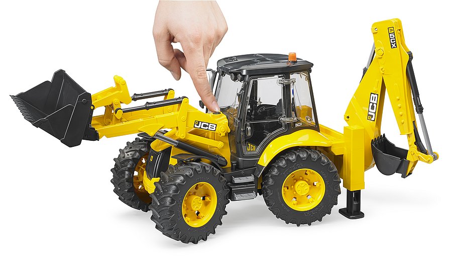 BRUDER JCB 5CX eco Baggerlader – Realistisches Spielzeugfahrzeug für Kinder ab 4 Jahren