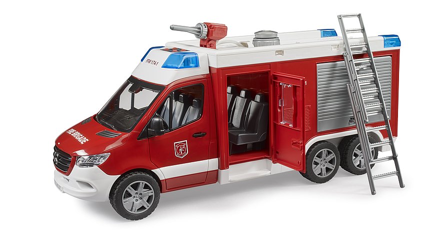 BRUDER MB Sprinter Feuerwehrfahrzeug mit Licht- und Soundmodul – Vielseitiges Einsatzfahrzeug im Maßstab 1:16 BRUDER MB Sprinter Feuerwehrfahrzeug mit Licht- und Soundmodul – Vielseitiges Einsatzfahrzeug im Maßstab 1:16