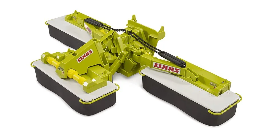 Bruder Claas Disco 8550 C Plus Dreifach-Mähwerk in Grün, landwirtschaftliches Anbaugerät, 1:16