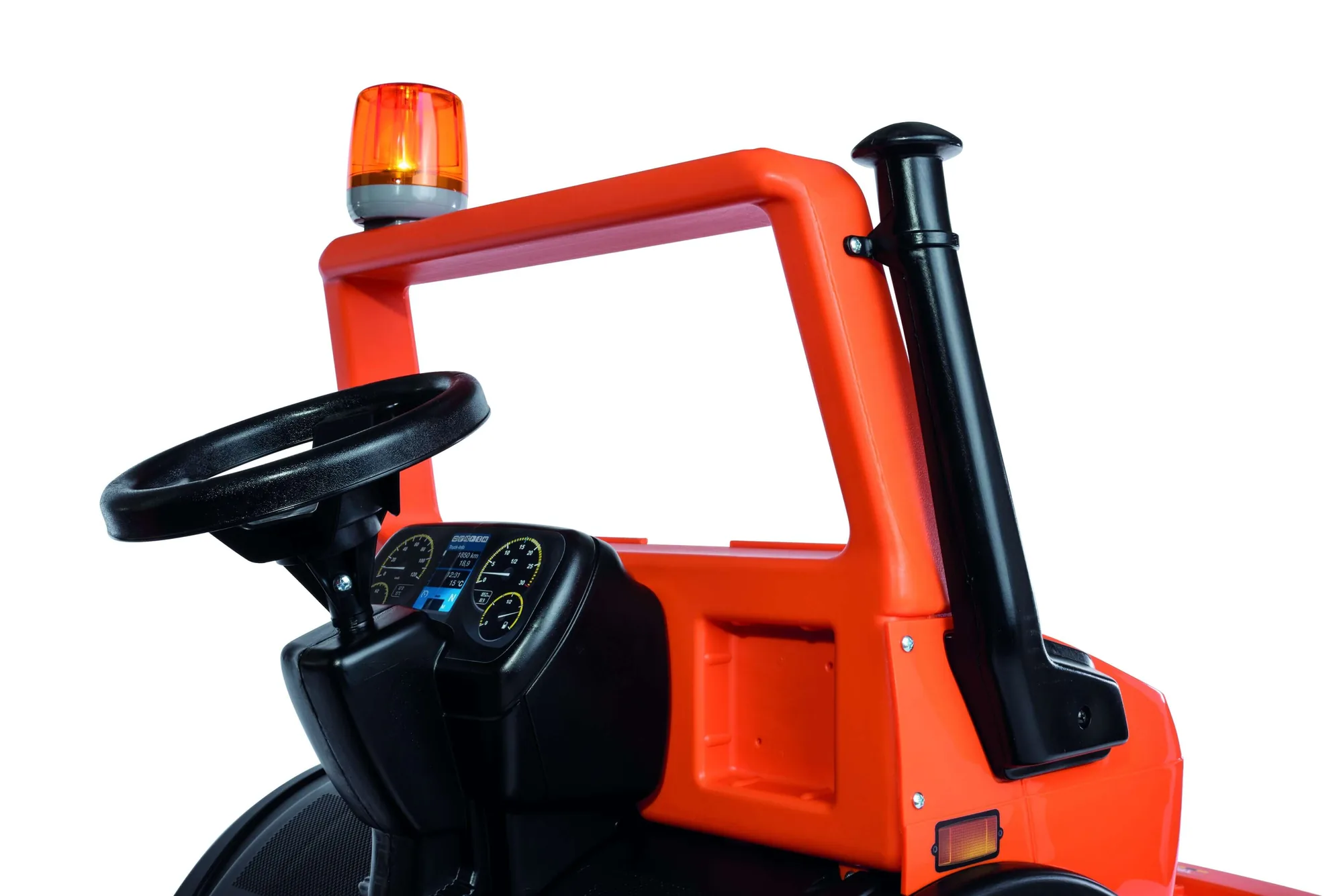 Rolly Toy rollyUnimog Service 038237 mit Lenkrad, Armaturen und Blinklicht
