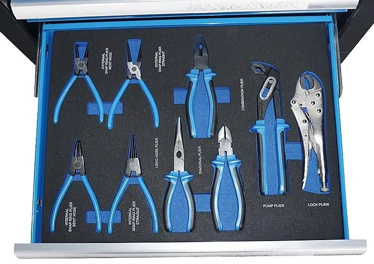 AEROTEC Werkstattwagen PRO Schublade mit Zangen, Wasserpumpenzange und Gripzange