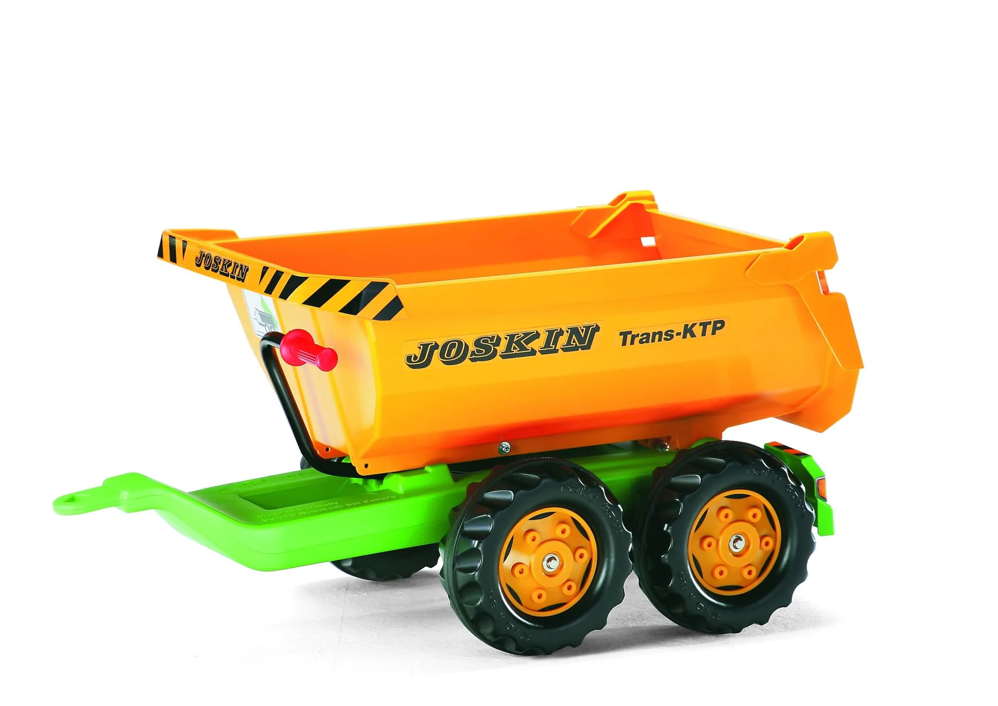 Rolly Toys rollyHalfpipe Joskin Kipp-Anhänger in Orange mit Tandemachse für Kinder-Traktoren